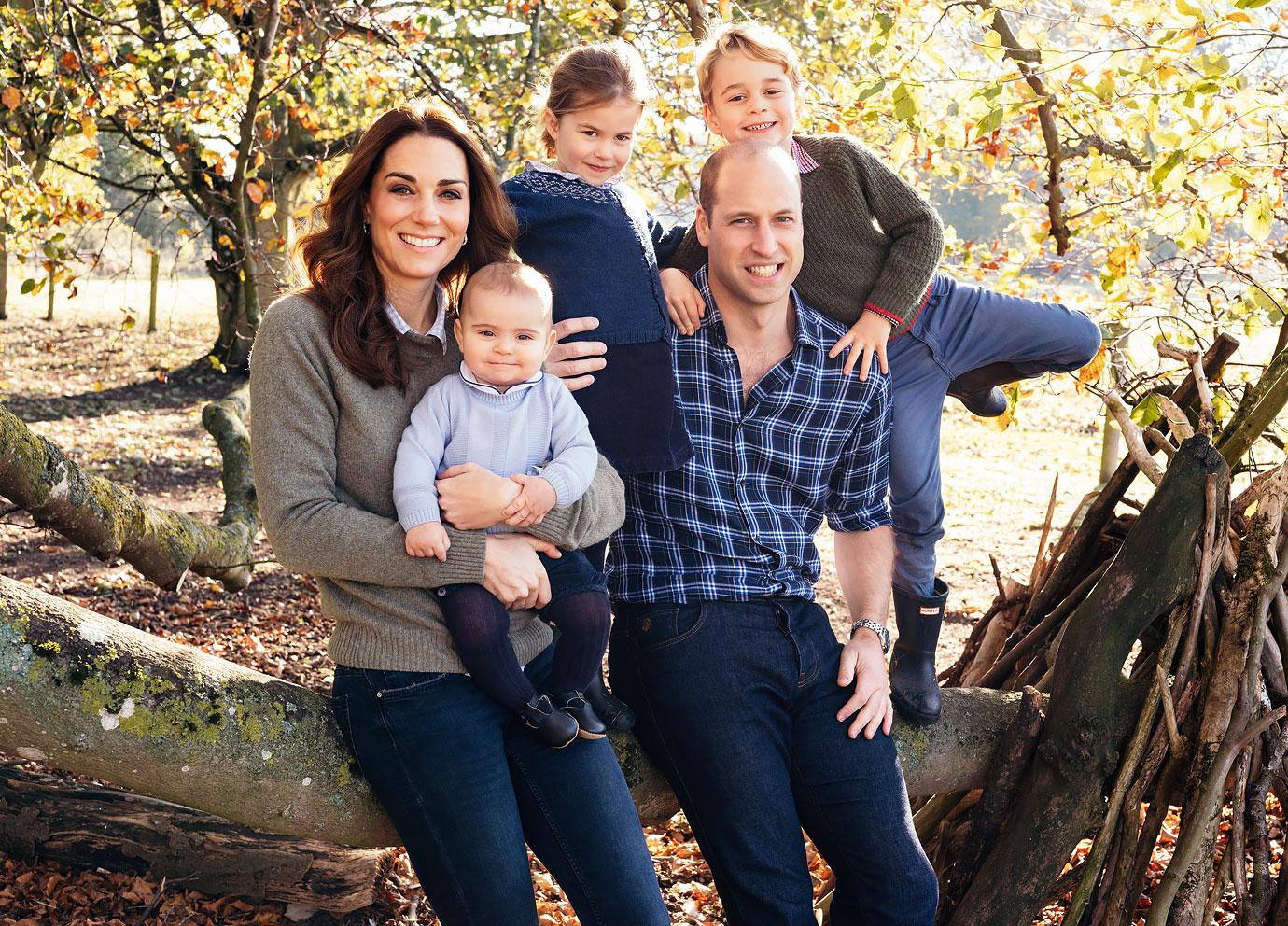 kate middleton prince william prince george princess charlotte royal family christmas card  ok