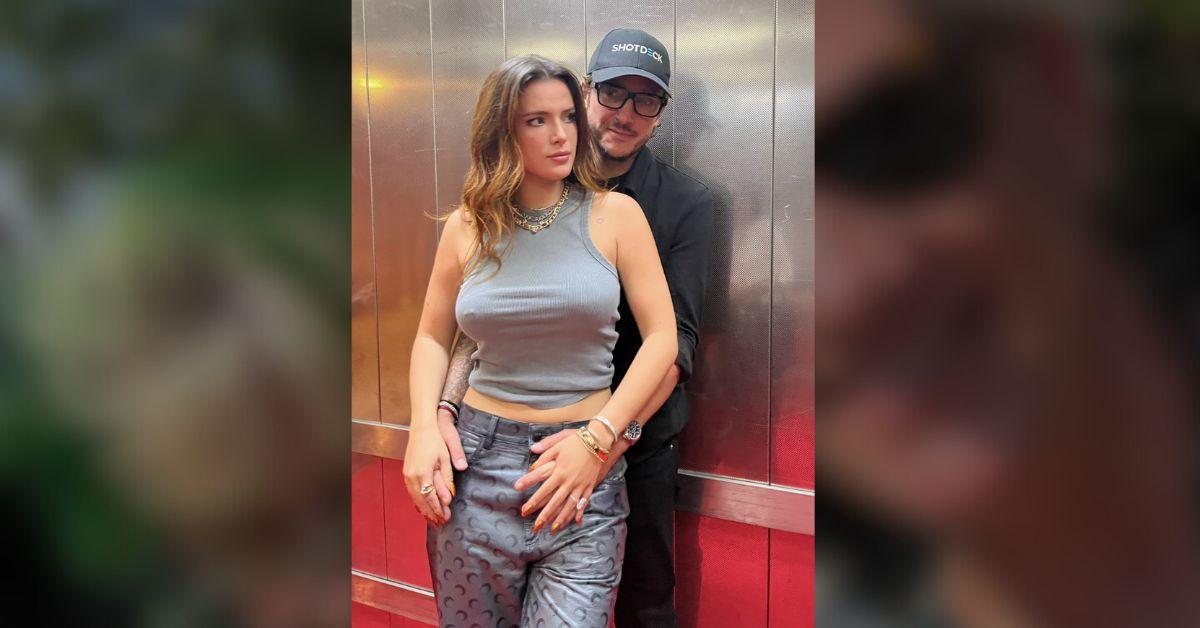 Bella Thorne Exposes Cleavage by Pulling Down Her Top in Risque Photo