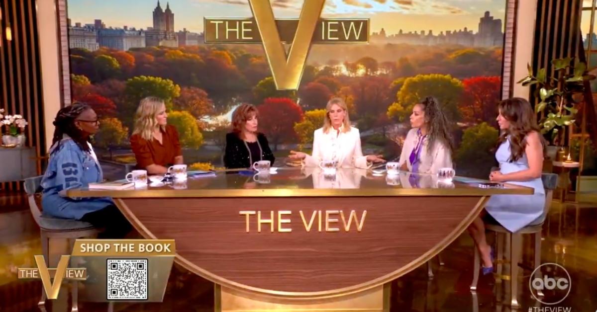 Photo of Cheryl Hines appeared on 'The View' to promote her book 'Unscripted.'