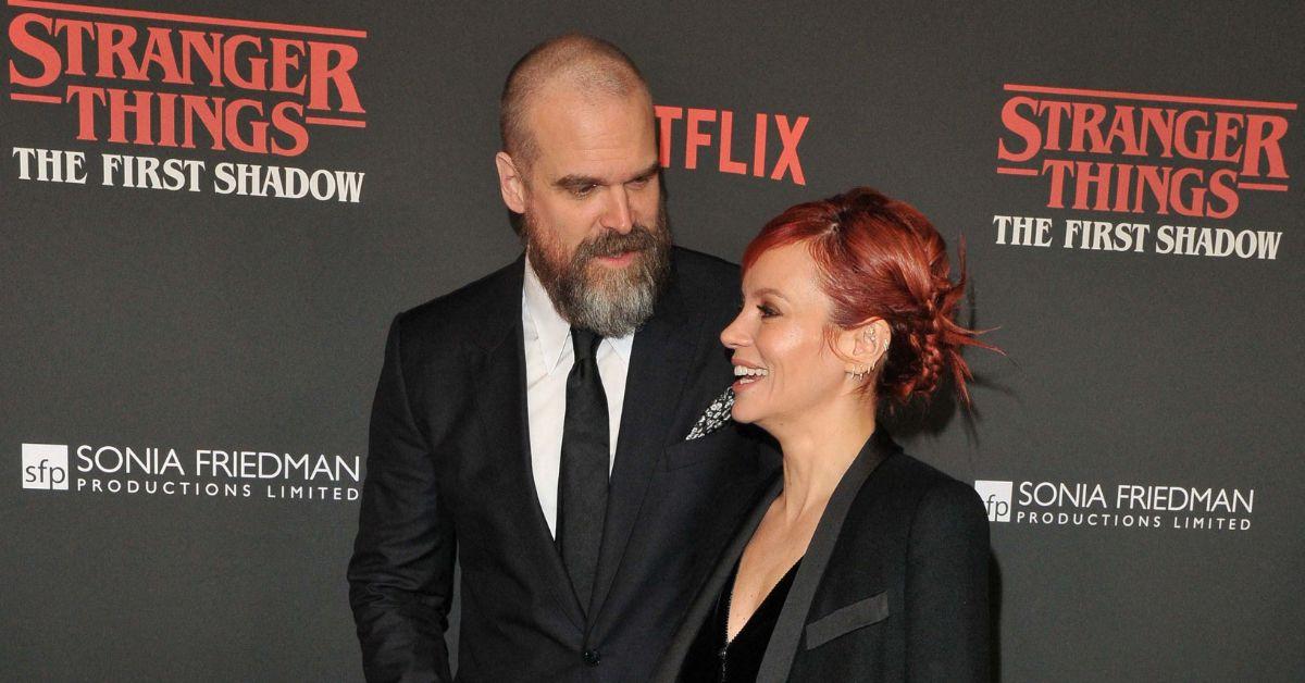 Photo of David Harbour and Lily Allen