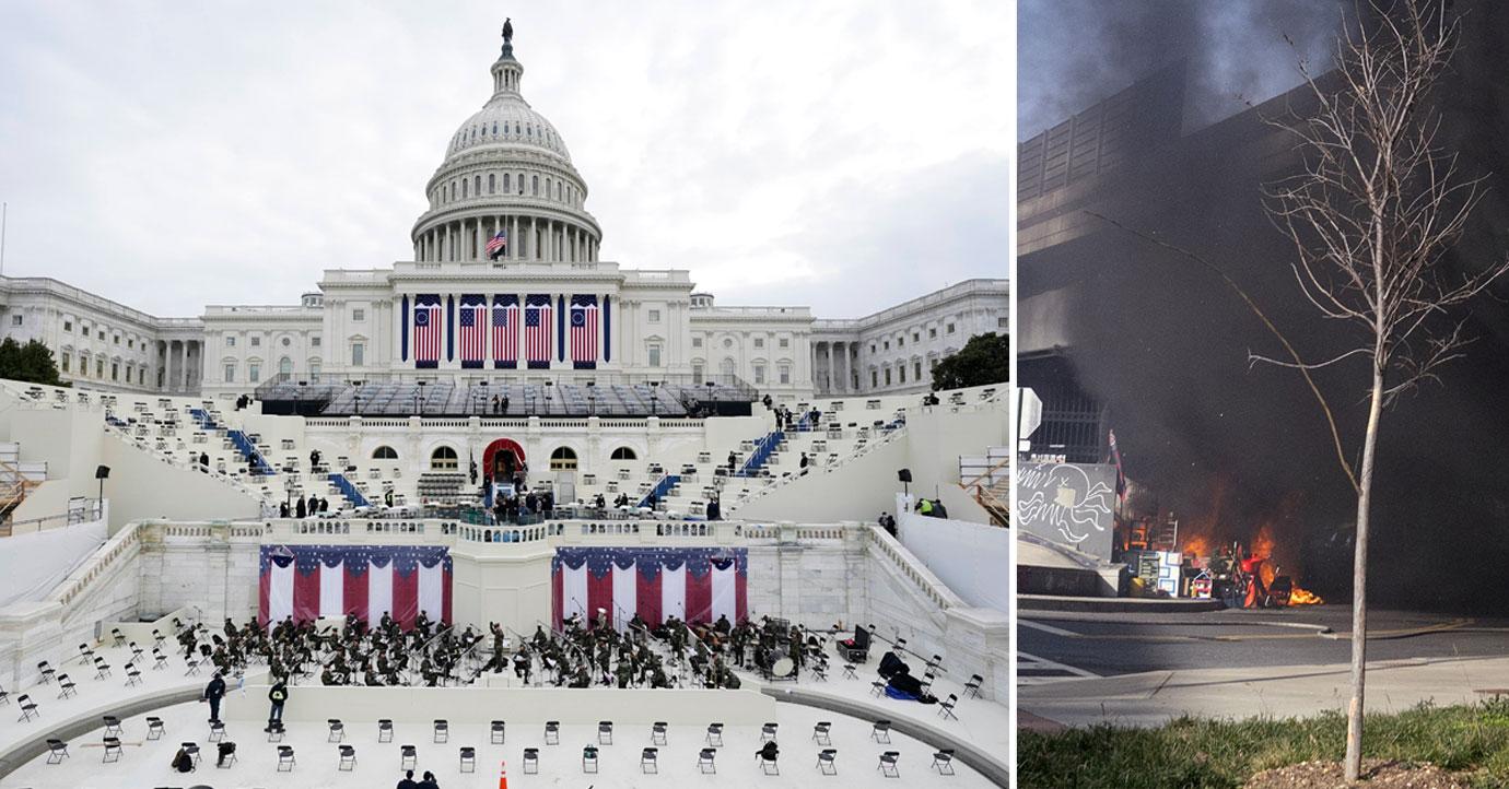 fire causes capitol lockdown inauguration rehearsal washington dc pf