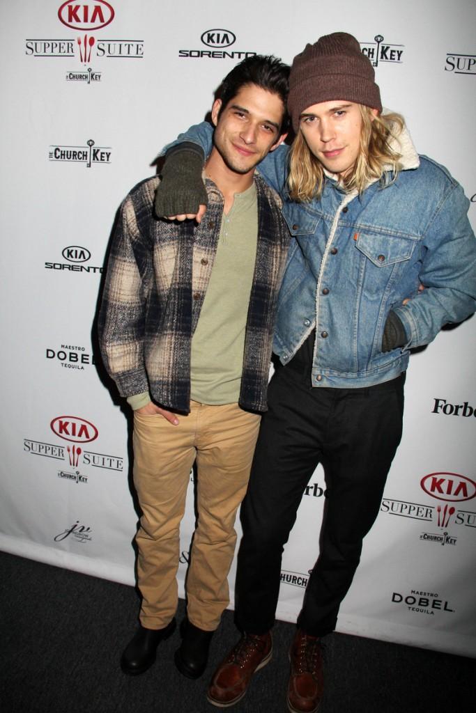 Tyler Posey, Austin Butler at Kia Supper Suite by The Church Key hosts festival premiere party for film "Yoga Hosers," Park City, UT 01-25-16 Dave Edwards/DailyCeleb.com 818-249-4998