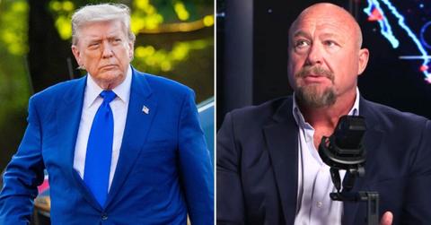 photo of Donald Trump and Alex Jones