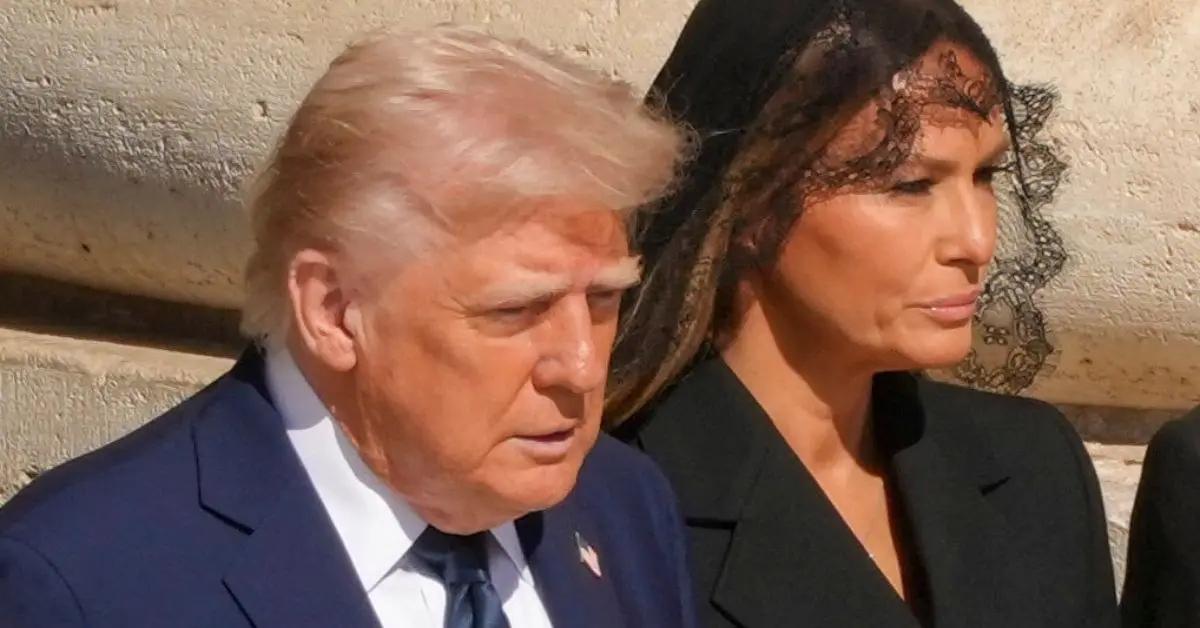 donald trump wife melania thought ai photo dressed pope cute
