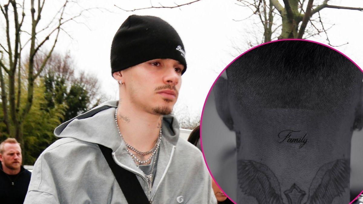 Composite photo of Romeo Beckham.