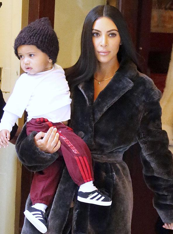 Kim Kardashian Out With Kids And Friends In NYC