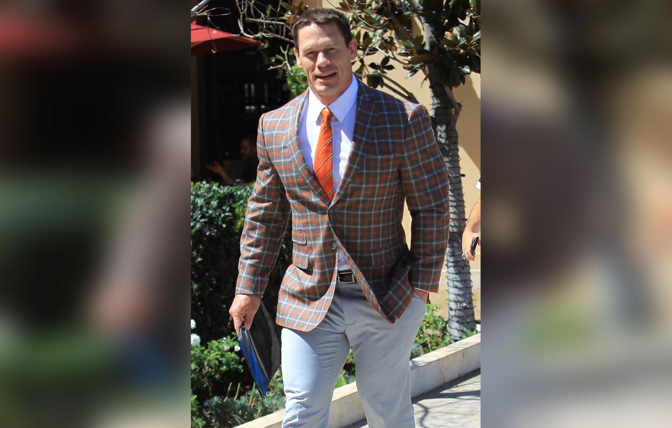 A sharp dressed John Cena heads to a business meeting