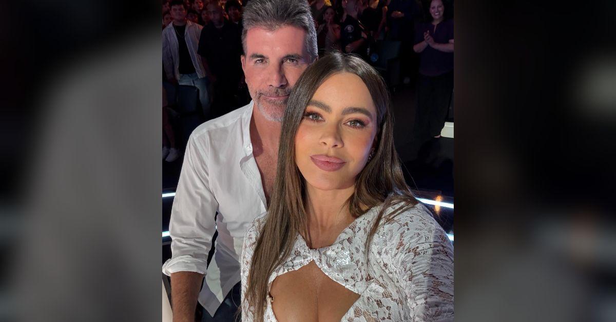 Image of Sofía Vergara judges 'America's Got Talent' alongside Simon Cowell.