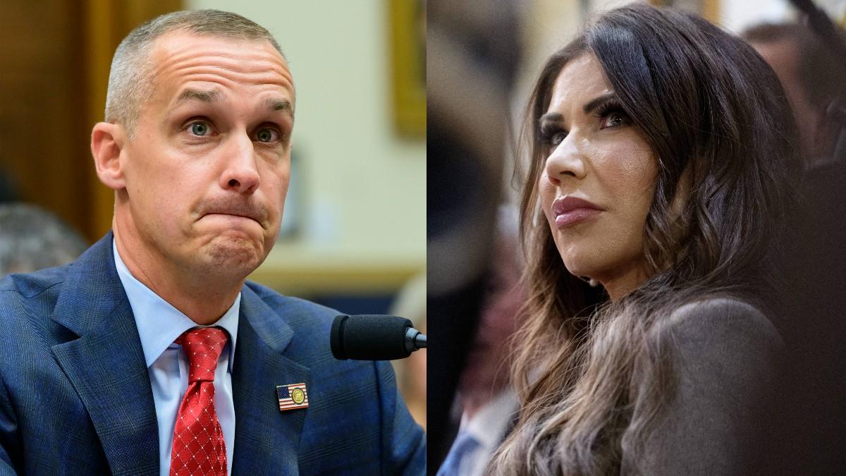 Image of Corey Lewandowski was allegedly fired from his role as a special government employee after being spotted on a tropical vacation with Kristi Noem.