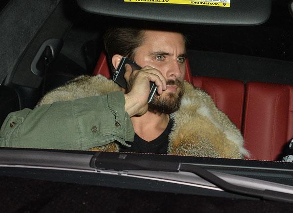 Scott disick partying chris brown