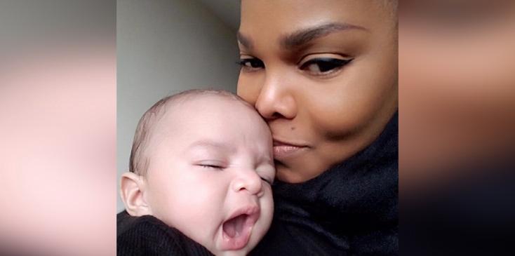 Janet jackson shares first photo of son hero