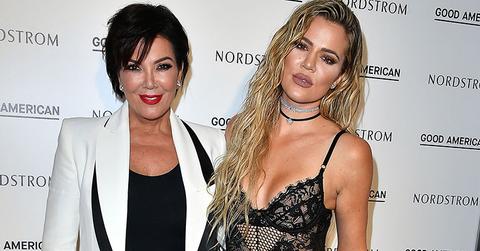 Kris jenner khloe kardashian true thompson pool main