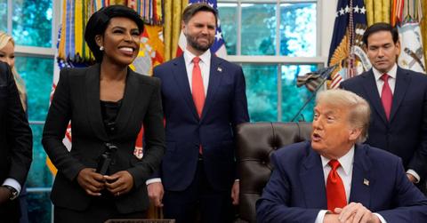 photo of Hariana Veras and Donald Trump