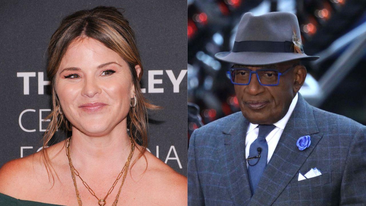 Split image of Jenna Bush Hager and  Al Roker.