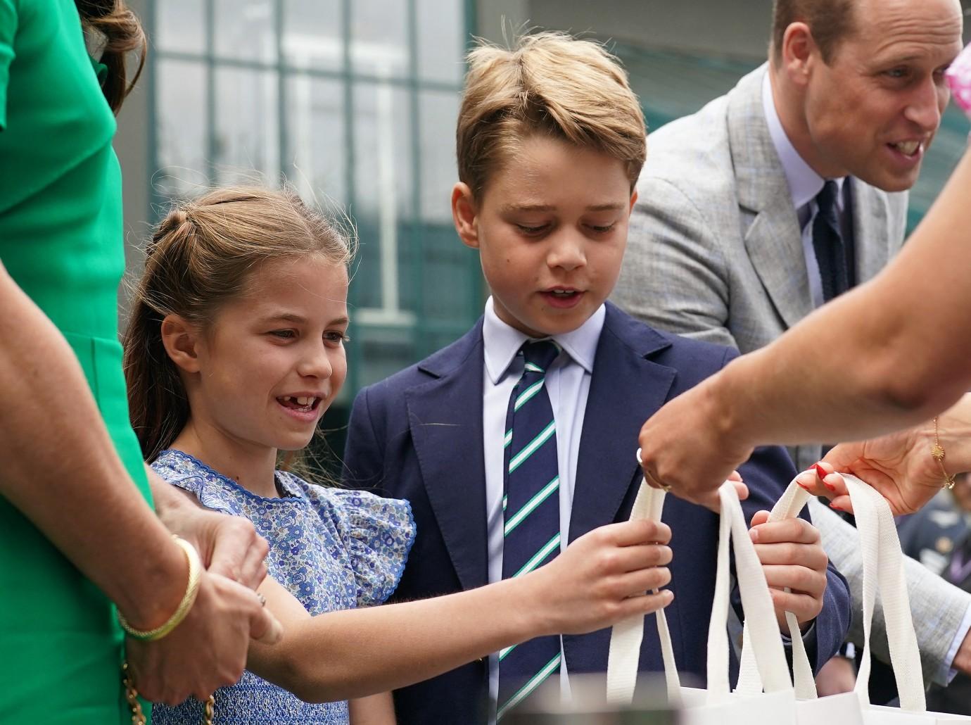 prince george princess charlotte wimbledon photos