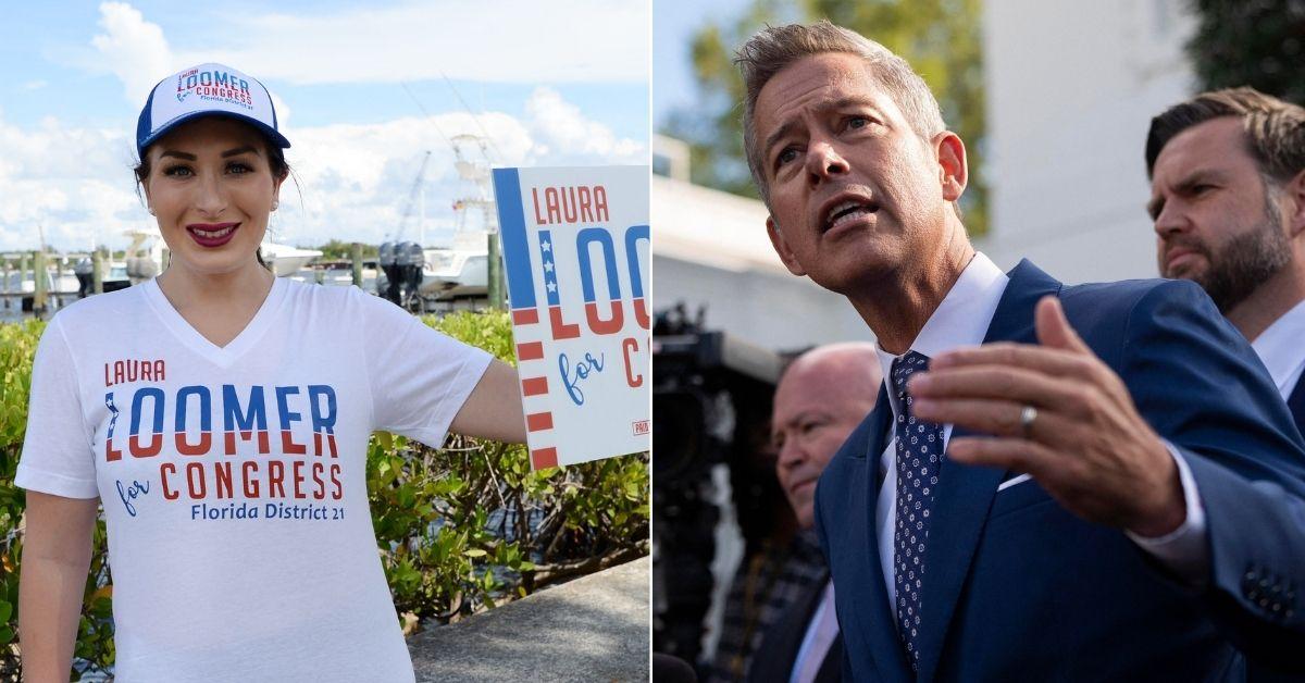 split of Laura Loomer and Sean Duffy