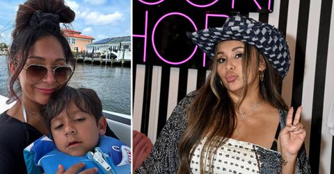 Photos of Nicole 'Snooki' Polizzi and her son.
