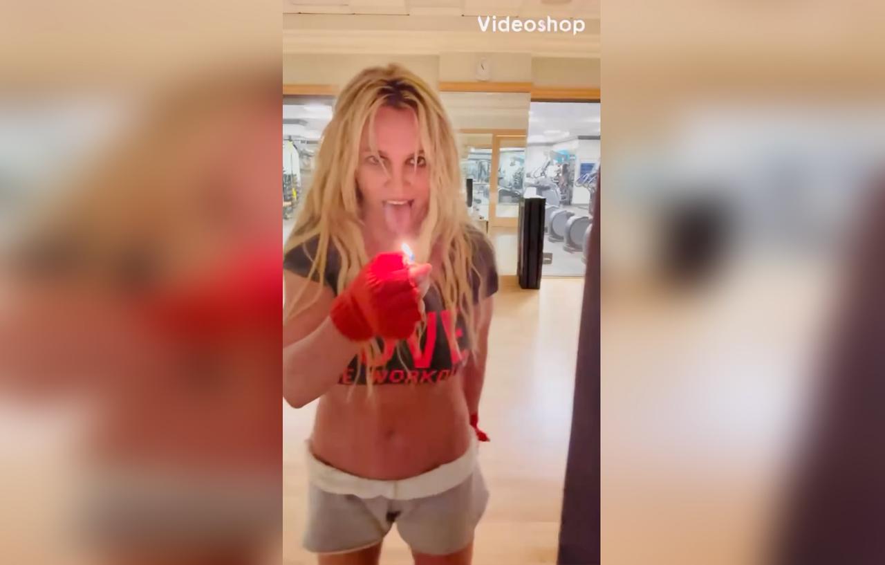 Britney Spears Puts Lighter To Her Tongue In Odd Dancing Video
