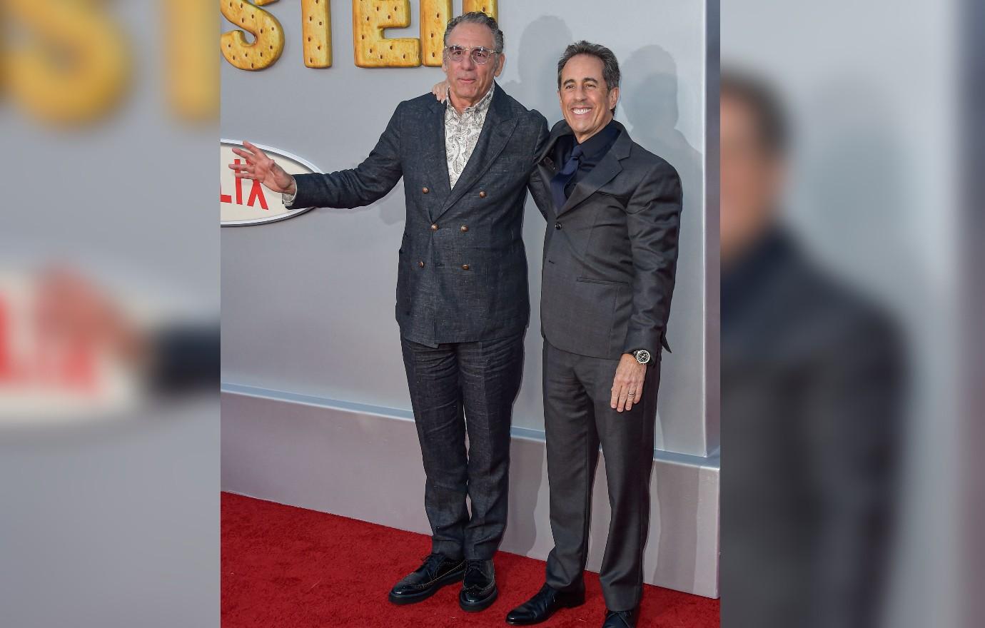 michael richards reunites jerry seinfeld rare appearance photos