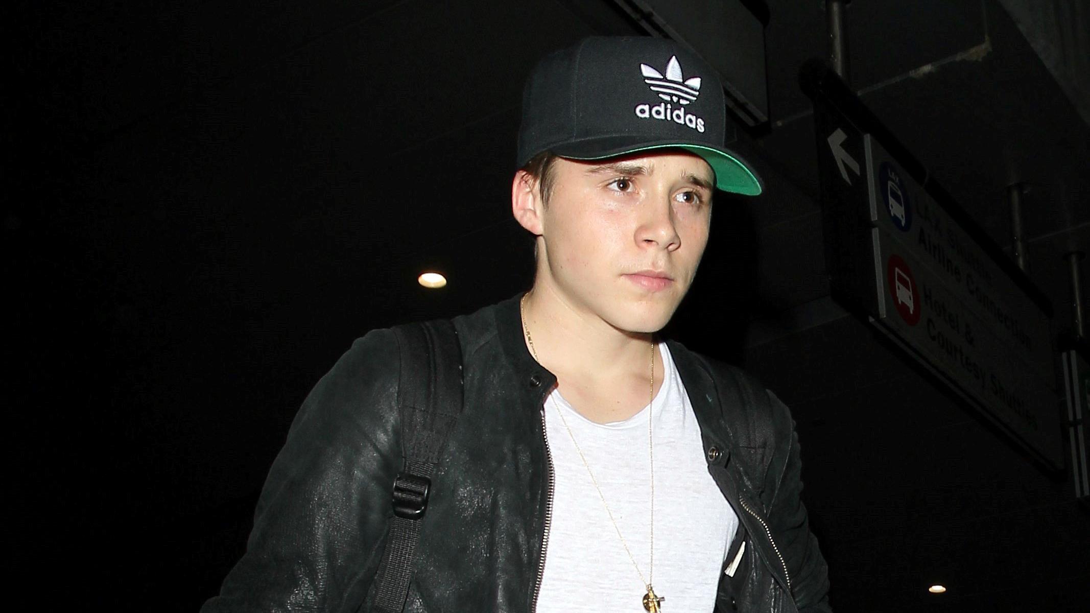 Brooklyn Beckham arrives at LAX with his skateboard in hand &#8211; Part 2 **USA ONLY**