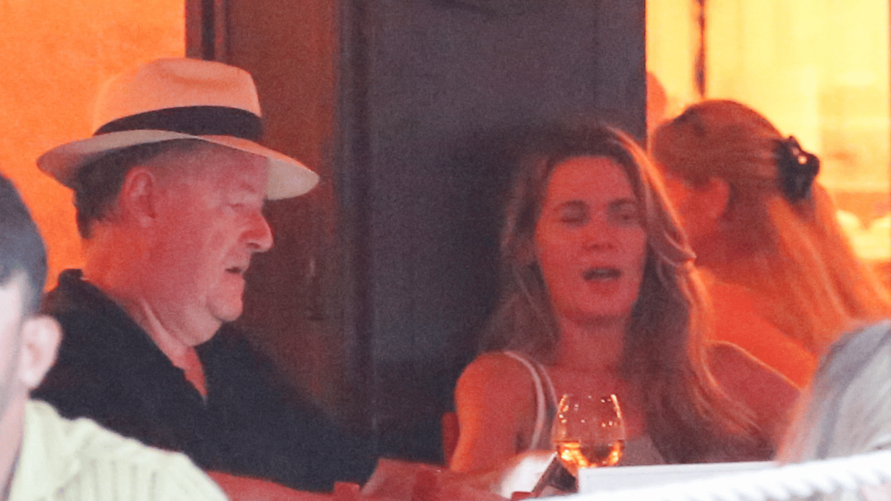 photo of Piers Morgan and wife Celia Walden were seen vacationing in Saint-Tropez.