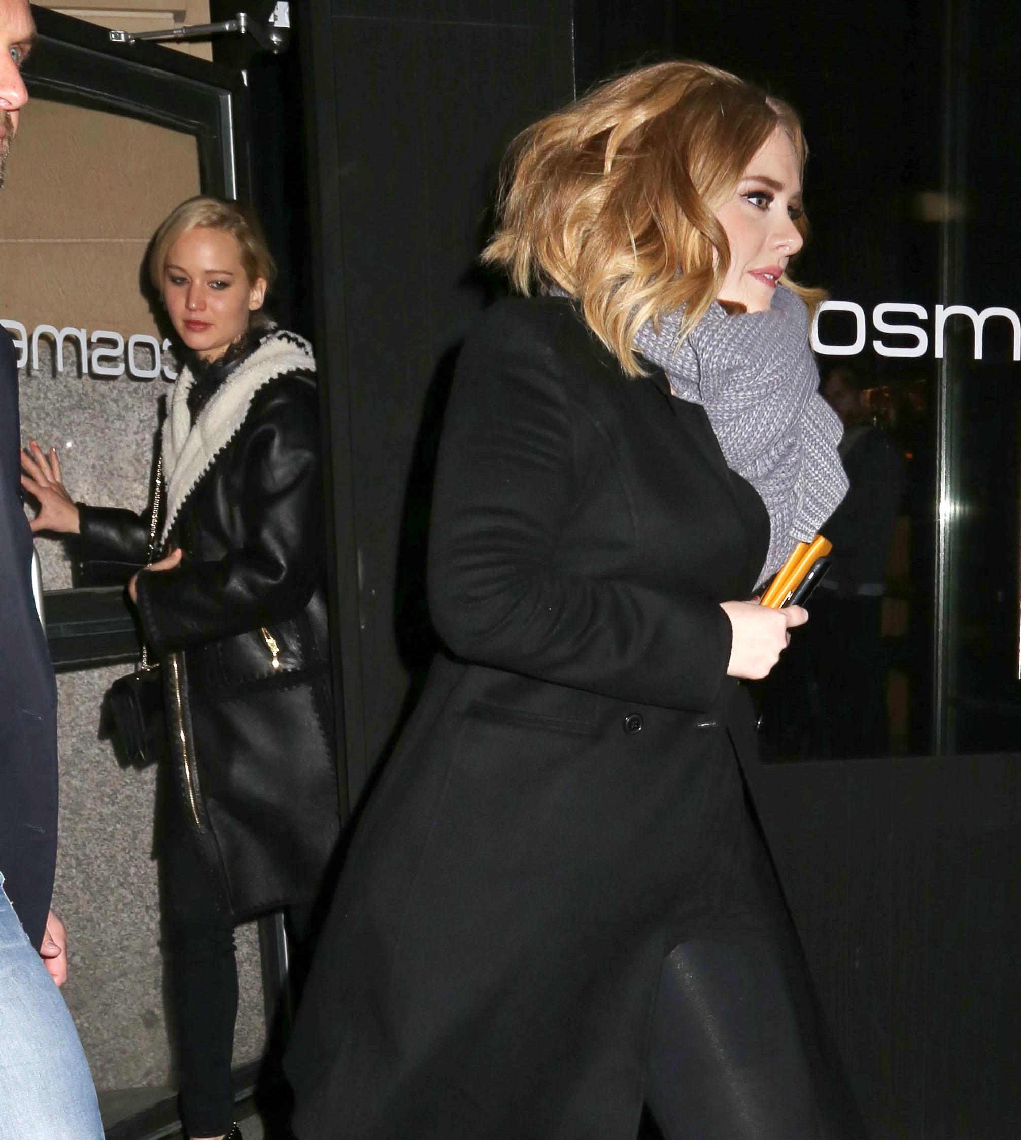 Jennifer Lawrence and Adele dine with Emma Stone at trendy Cosme &#8211; Part 2