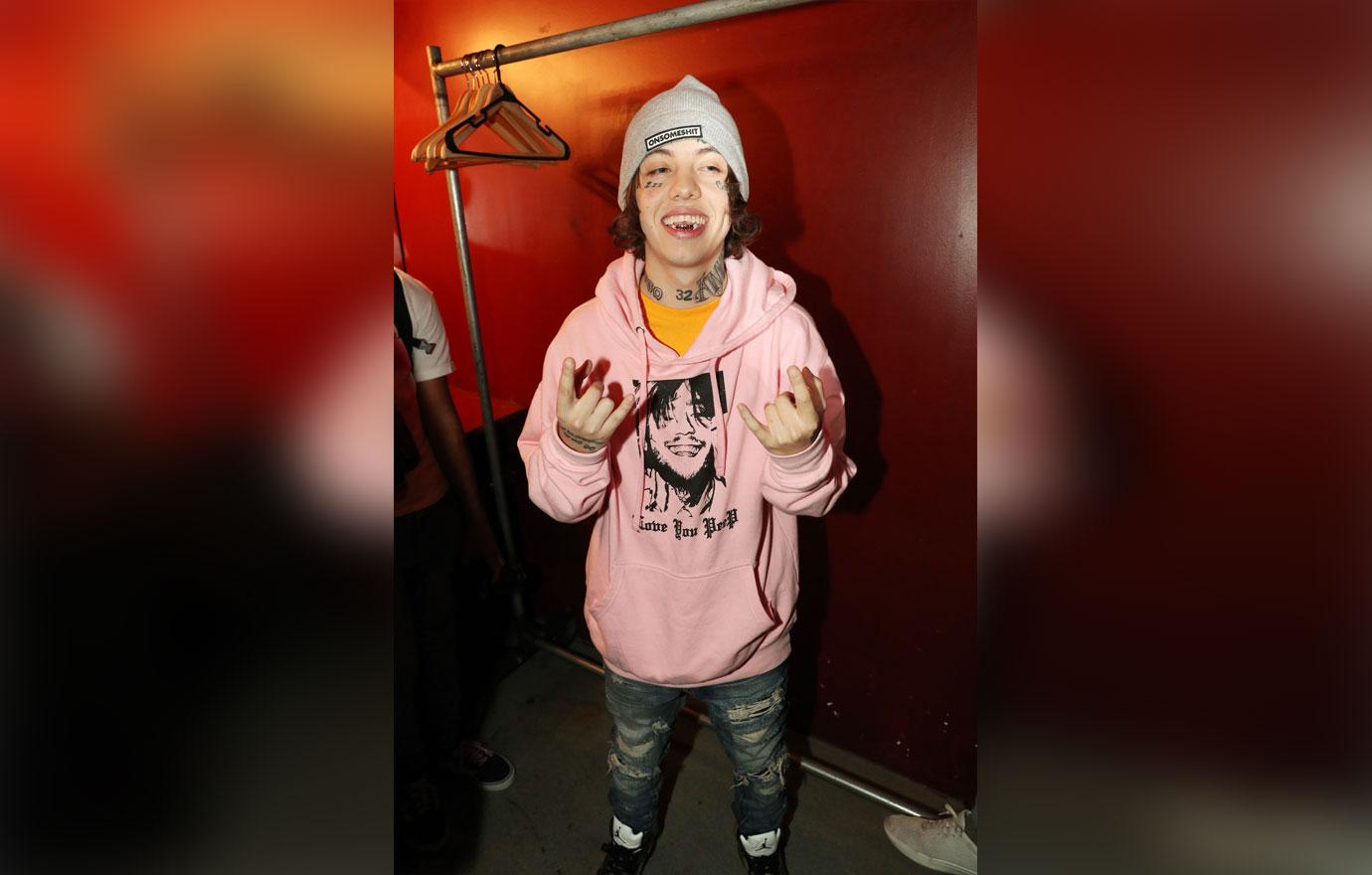 Lil xan pink hoodie