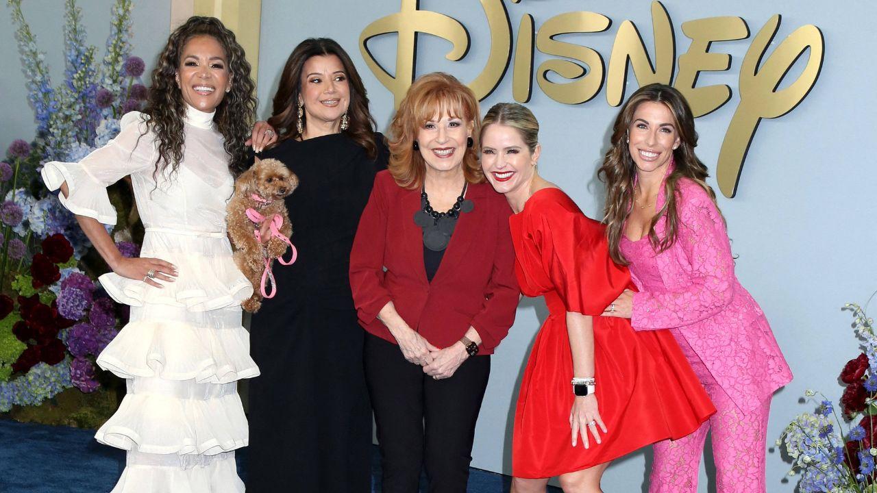Image of Sunny Hostin, Ana Navarro, Joy Behar, Sara Haines, and Alyssa Farah Griffin.