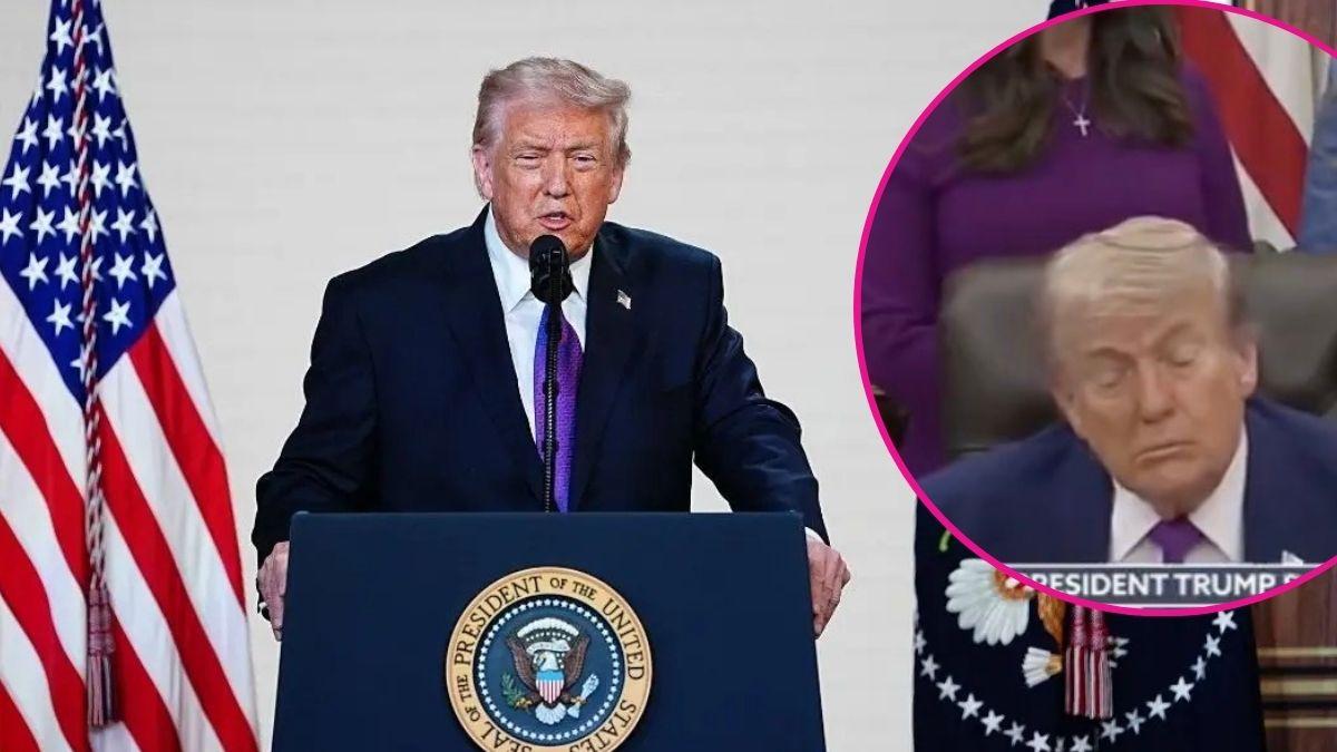 image and inset of Donald trump 