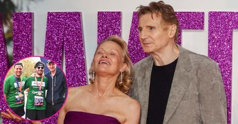 Composite Photos of Liam Neeson, Pamela Anderson, Michael Neeson and Daniel Neeson