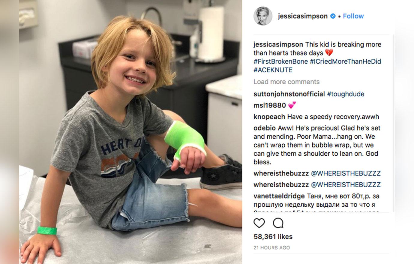 Jessica simpson breaks down son hospital 2