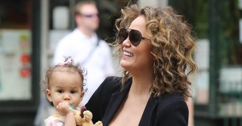 Chrissy Teigen Takes her Daughter on a Walk in Soho