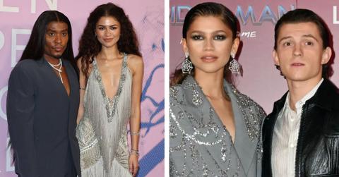 Composite photo of Law Roach, Zendaya and Tom Holland