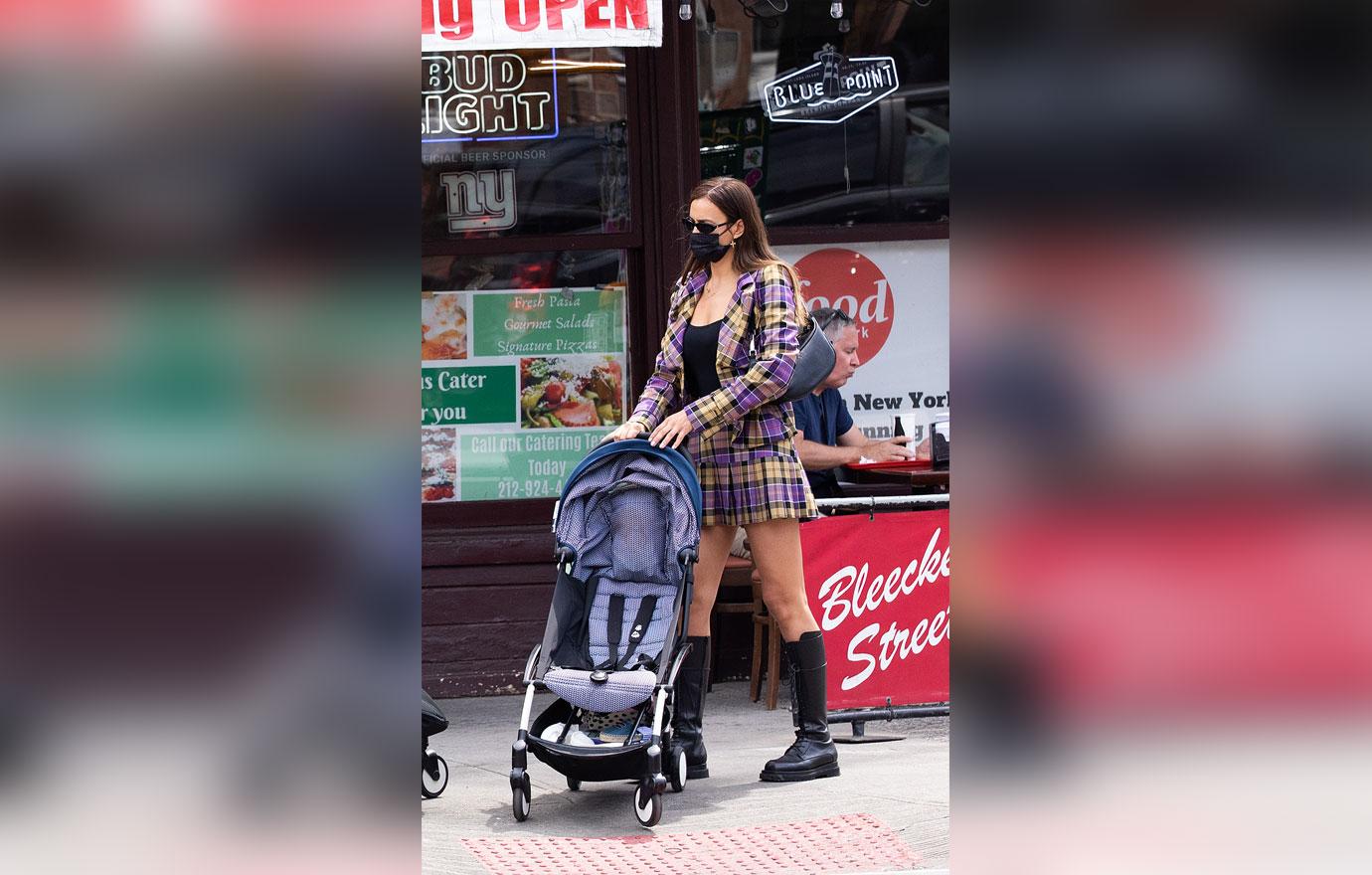 Irina Shayk Wears a Full Look from Kim Kardashian's Skims in NYC