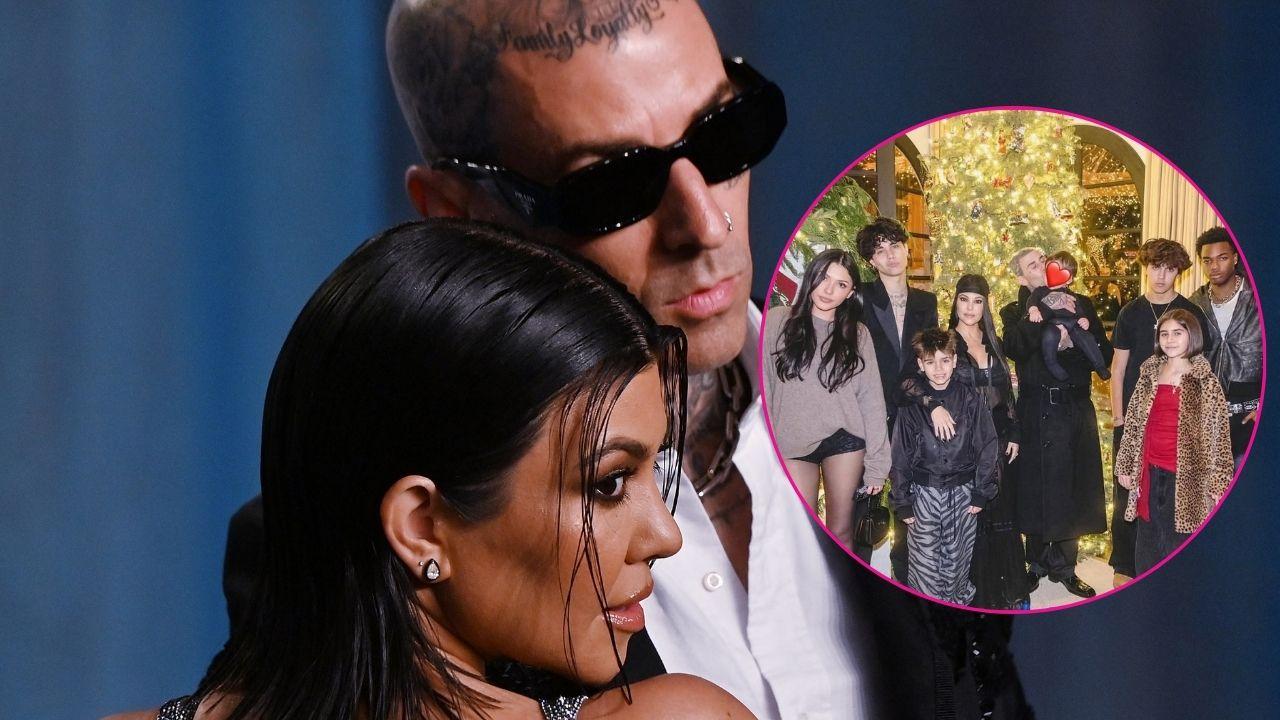 Image of Travis Barker and Kourtney Kardashian