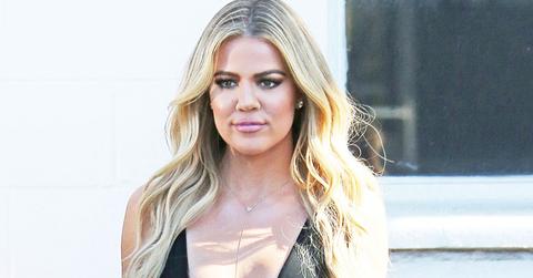 Khloe kardashian baby bump pout