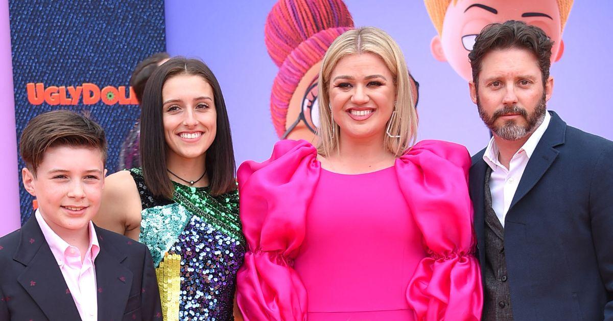 image of Brandon blackstock and Kelly Clarkson and kids