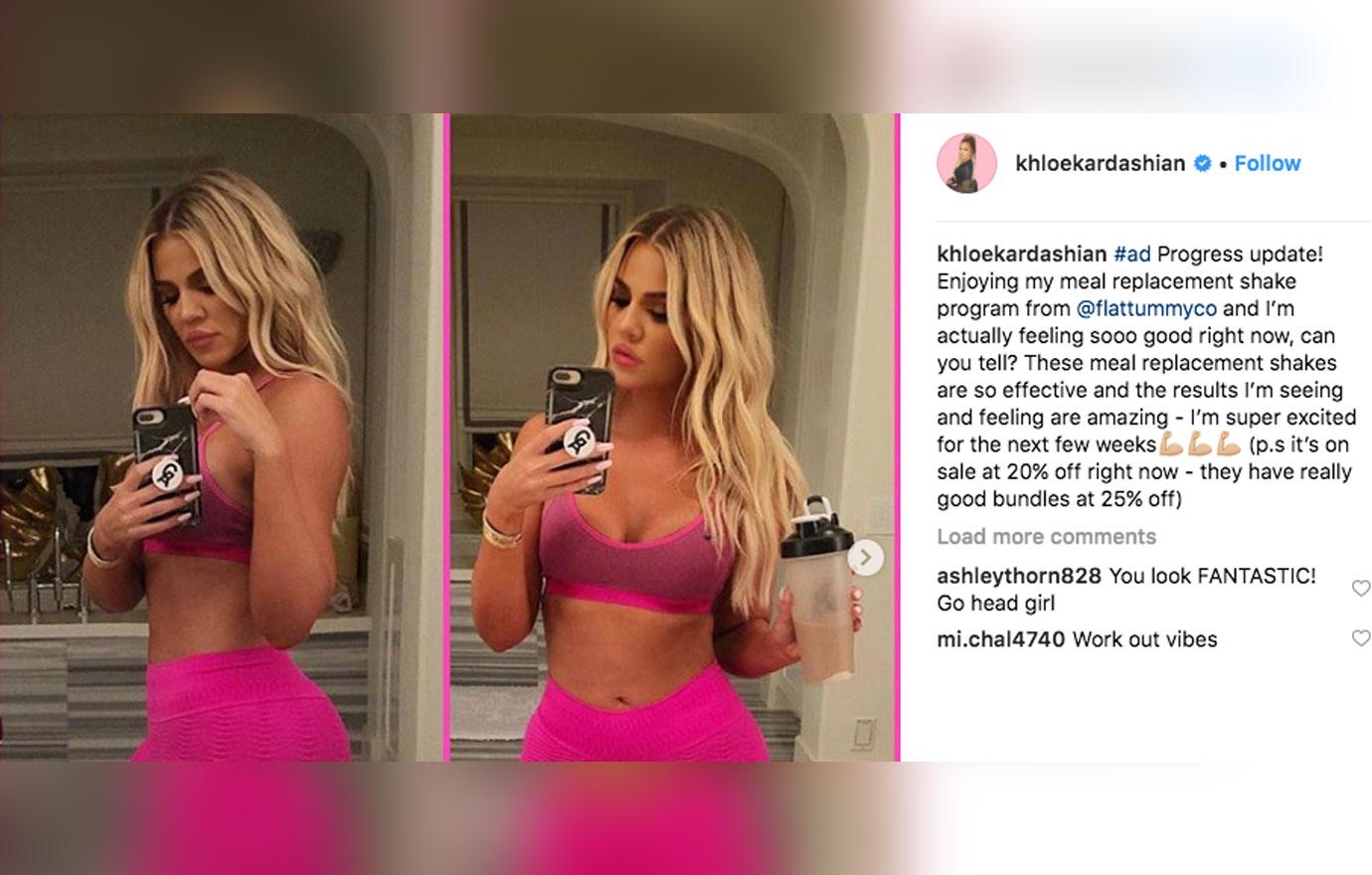 Khloe kardashian shows revenge abs 5