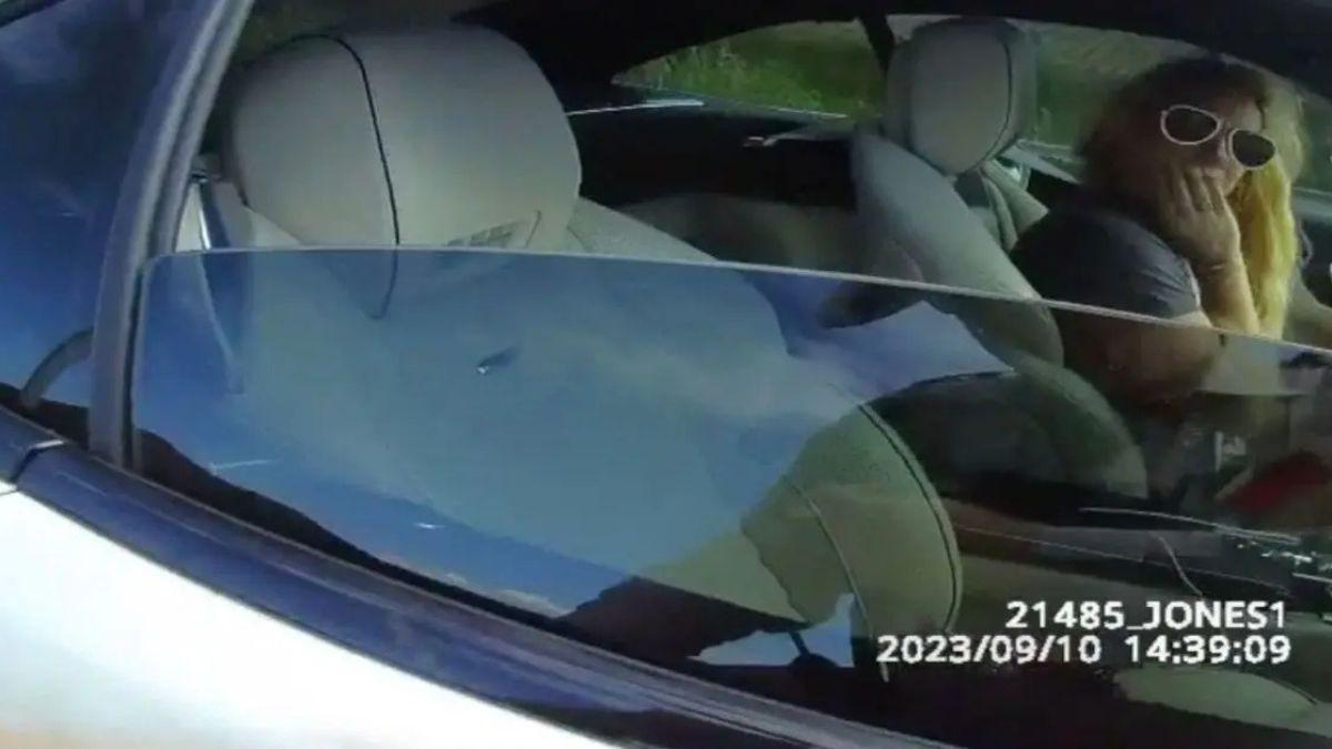 Photo of The pop star was found with pills and empty wine glasses in her car during the arrest.