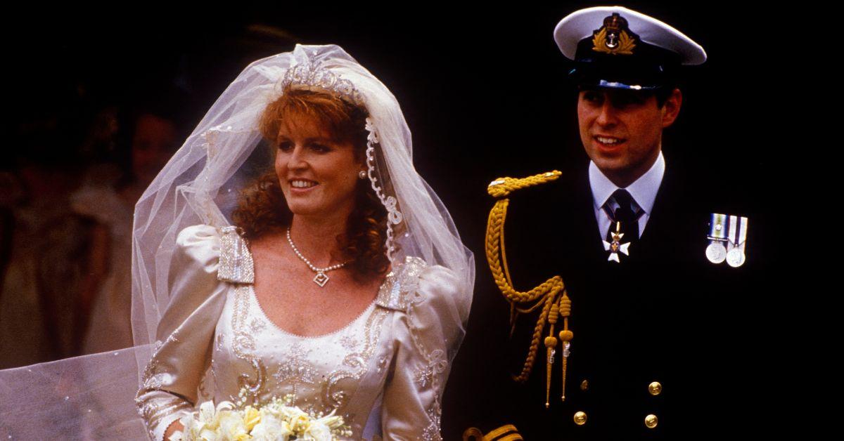 sarah ferguson and prince andrew on their wedding day