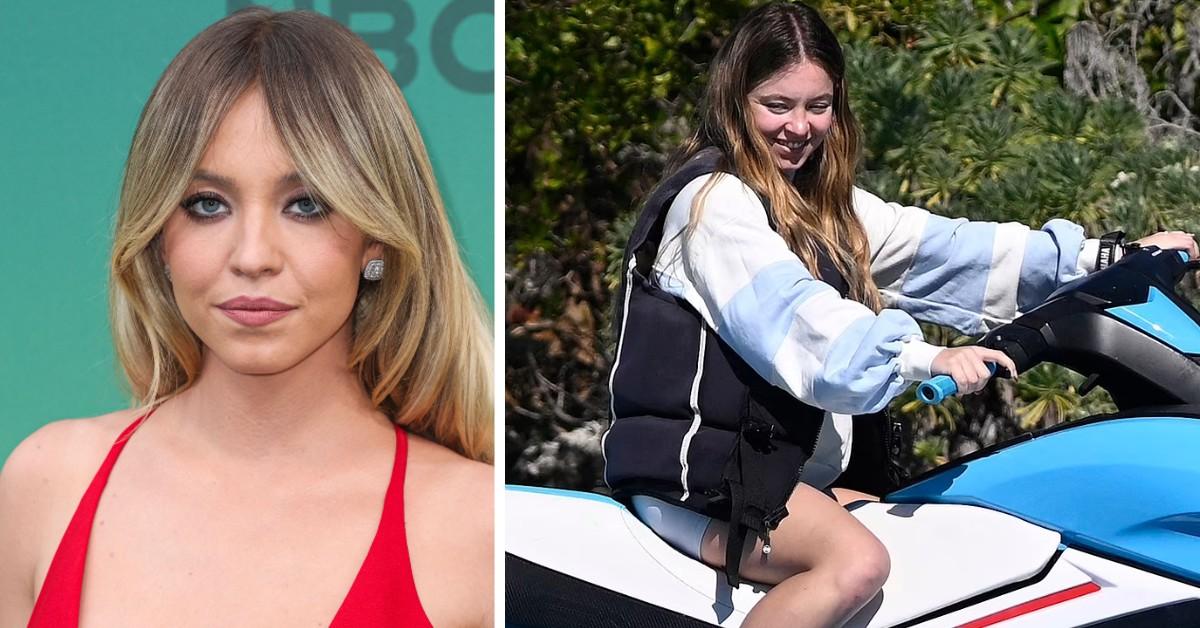 sydney sweeney shows off super fit physique during jet ski ride