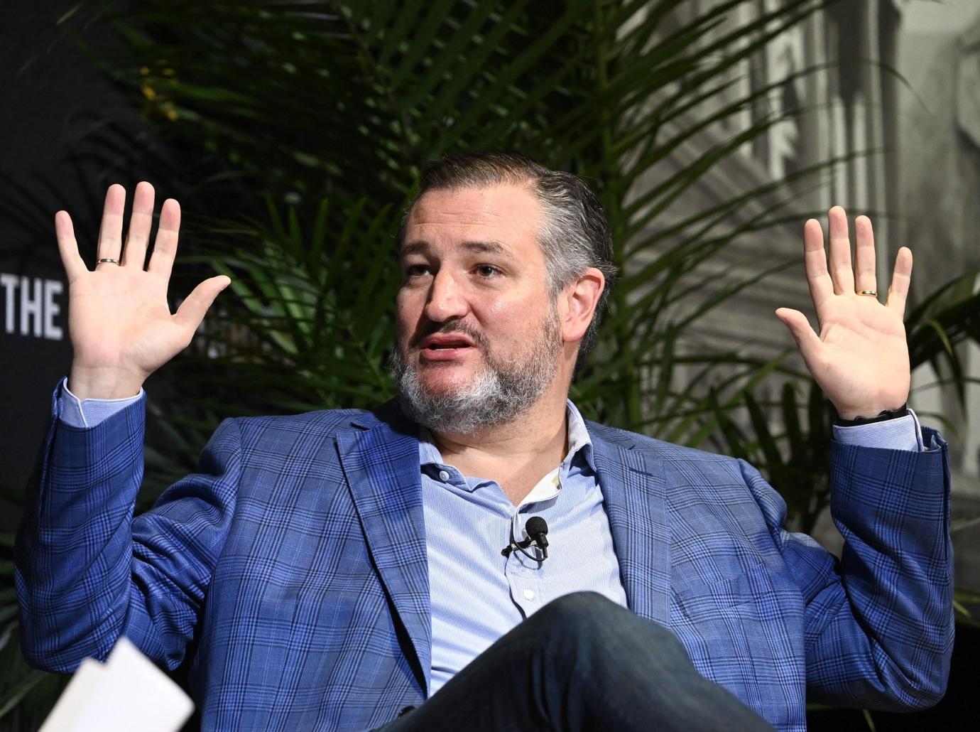 ted cruz mocked believing sharks swimming california highway