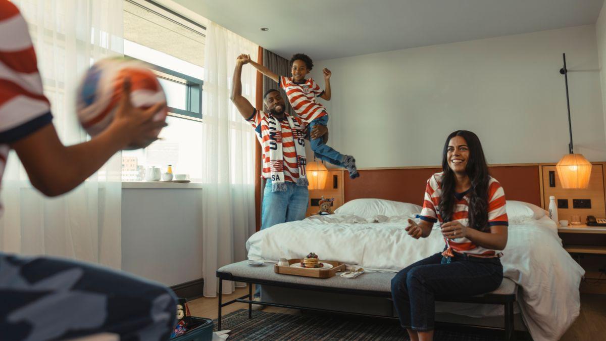 erling haaland and vinicius junior front new marriott bonvoy and visa for fans everywhere campaign ahead of fifa world cup