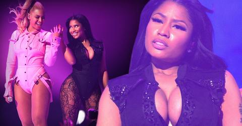 Nicki minaj cleavage tidal performance beyonce
