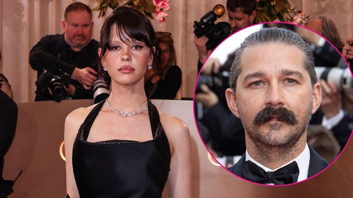 Composite photo of Mia Goth and Shia LaBeouf