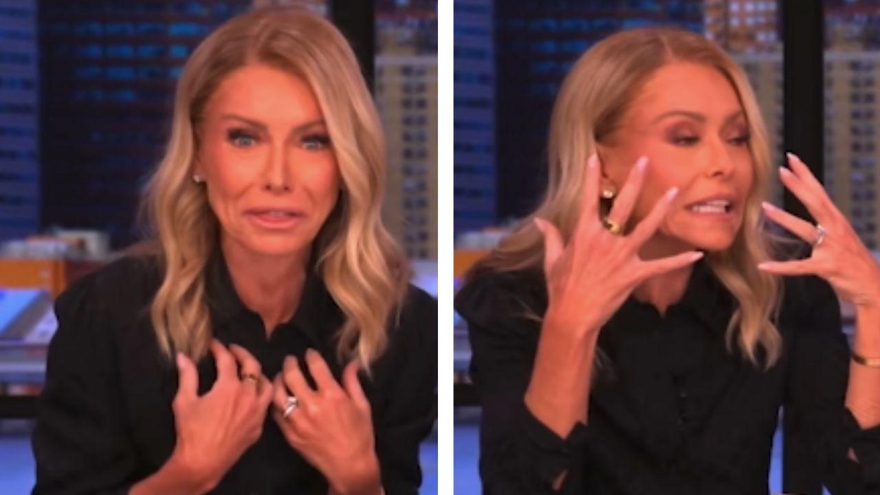 Image of Kelly Ripa said the bug was 'drenched in dressing.'