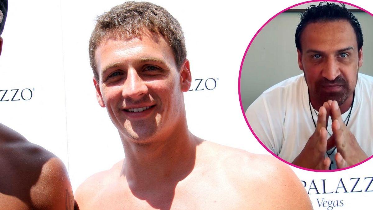 image and inset of Ryan lochte