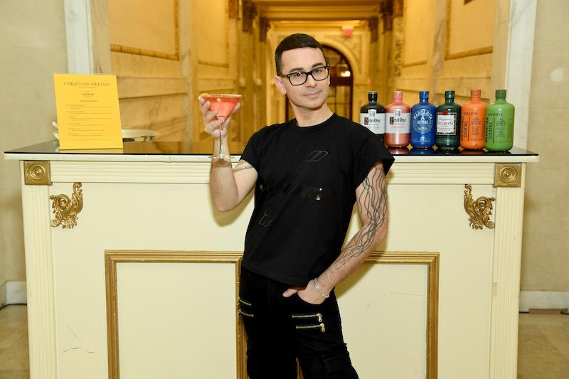 christian siriano toasts to his new york fashion week presentation with the cocktail collection