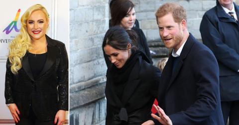 Split photo of Meghan McCain, Meghan Markle, and Prince Harry