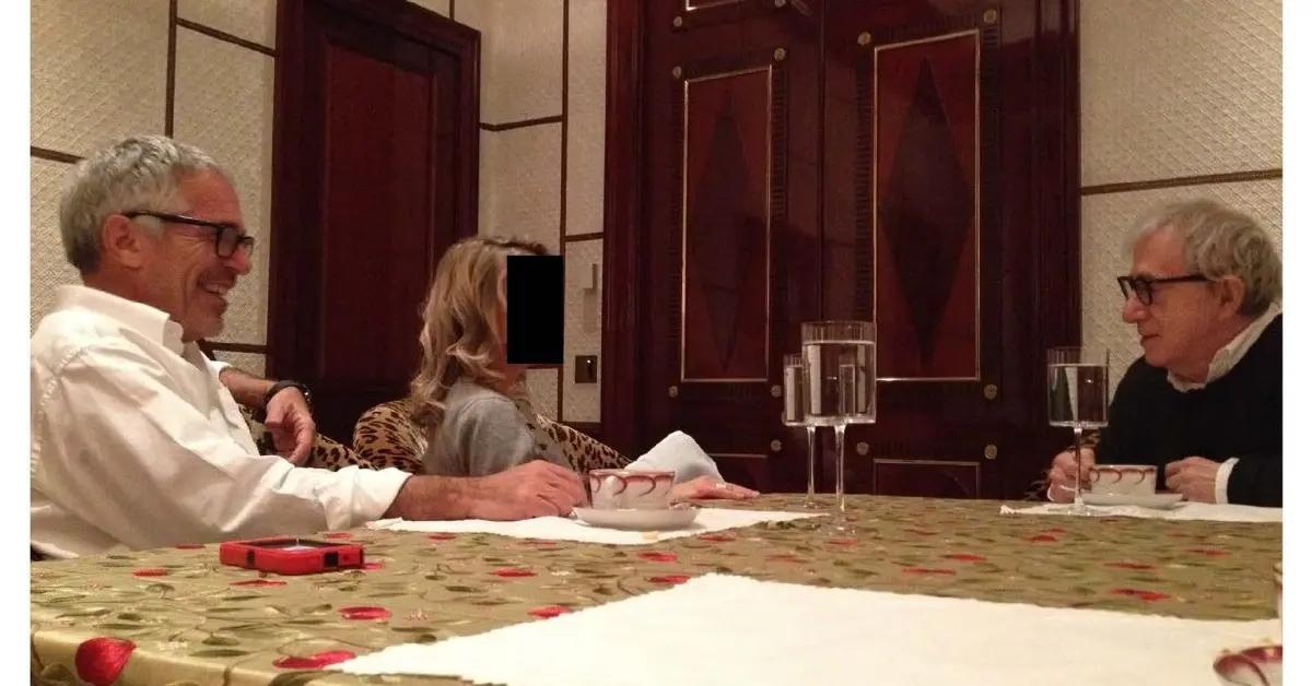 Photo of Anderson's pictures included a framed shot of Woody Allen and a printed out email that named Andrew Mountbatten-Windsor and Sarah Ferguson.